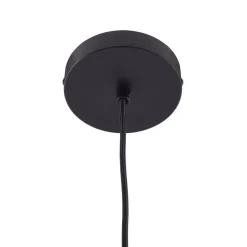 Lindby Pendellamper > hængelampe Svante, 1 lyskilde, sort, glas, Ø 10cm