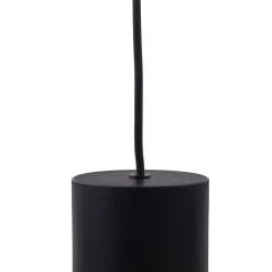Lindby Pendellamper > hængelampe Svante, 1 lyskilde, sort, glas, Ø 10cm