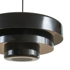 Lindby Pendellamper|Pendellamper > hængelampe Tivra, sort, Ø 35 cm, metal, E27