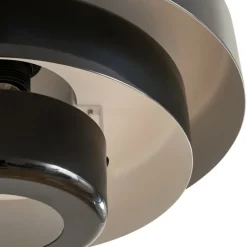 Lindby Pendellamper|Pendellamper > hængelampe Tivra, sort, Ø 35 cm, metal, E27