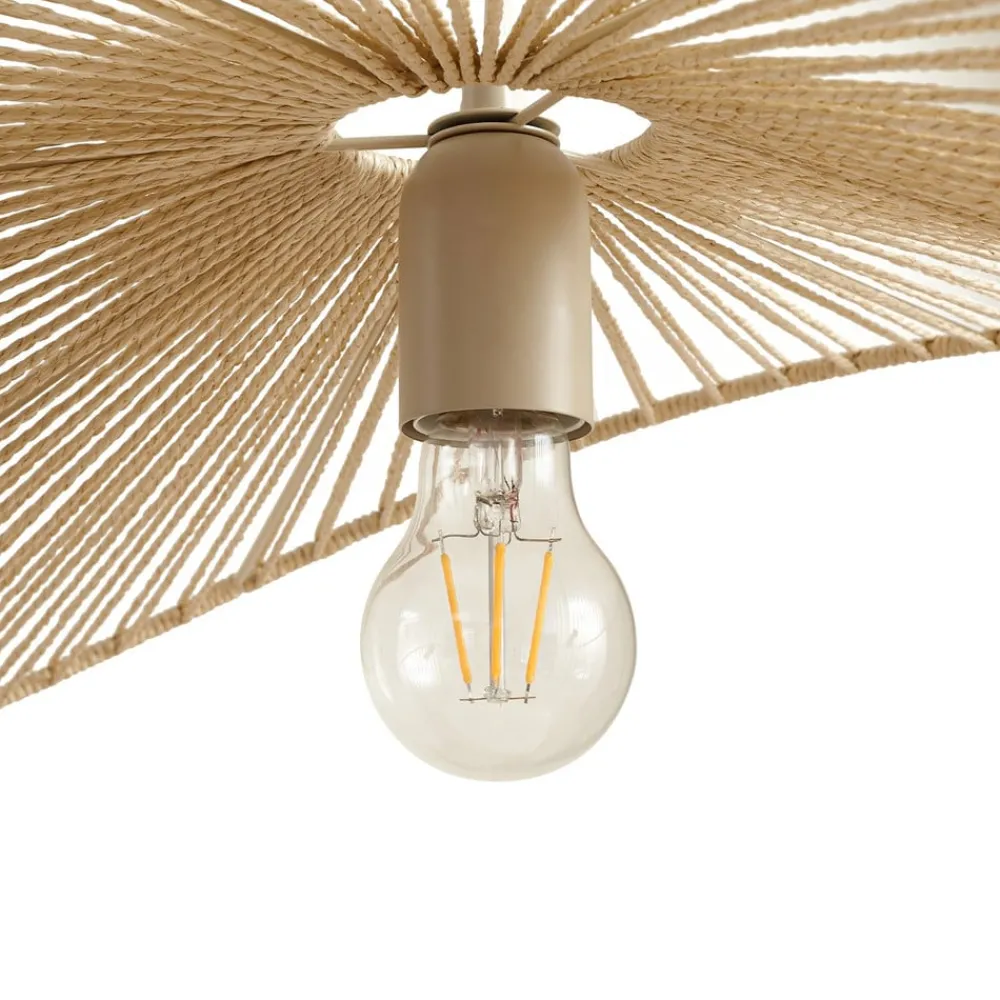 Lindby Pendellamper|Pendellamper > hængelampe Valdorin, beige, papir, længde 75 cm