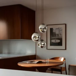 Lindby Gang|Pendellamper > hængelampe Valentina, E27, Ø 49 cm, røgfarvet grå, glas