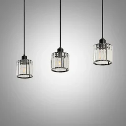Lindby Pendellamper|Pendellamper > hængelampe Vella, transparent, glas, 83 cm, 3 lyskilder.