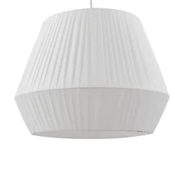 Lindby Pendellamper|Pendellamper > hængelampe Vitore, Ø 40 cm, tekstil, hvid