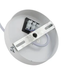 Lindby Pendellamper|Pendellamper > hængelampe Vitore, Ø 40 cm, tekstil, hvid