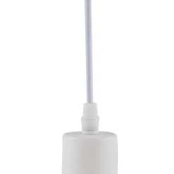 Lindby Pendellamper|Pendellamper > hængelampe Vitore, Ø 40 cm, tekstil, hvid