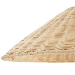 Lindby Pendellamper > hængelampe Zyralia, træfarvet, rattan, Ø 50 cm