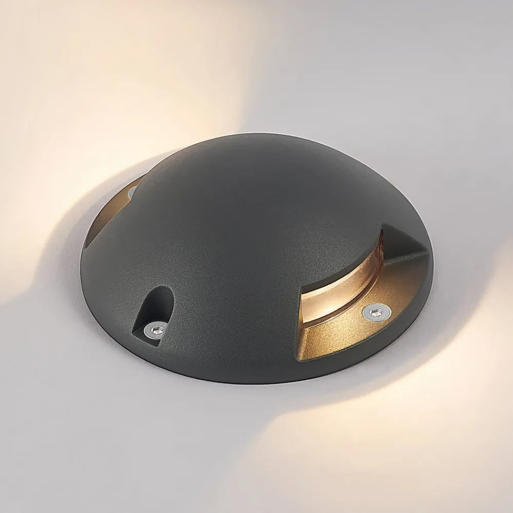 Lindby Sokkellamper|Udendørs Spot > Huban gulv-spotlight med LED, 2 lyskilder