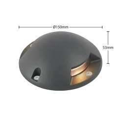 Lindby Sokkellamper|Udendørs Spot > Huban gulv-spotlight med LED, 2 lyskilder