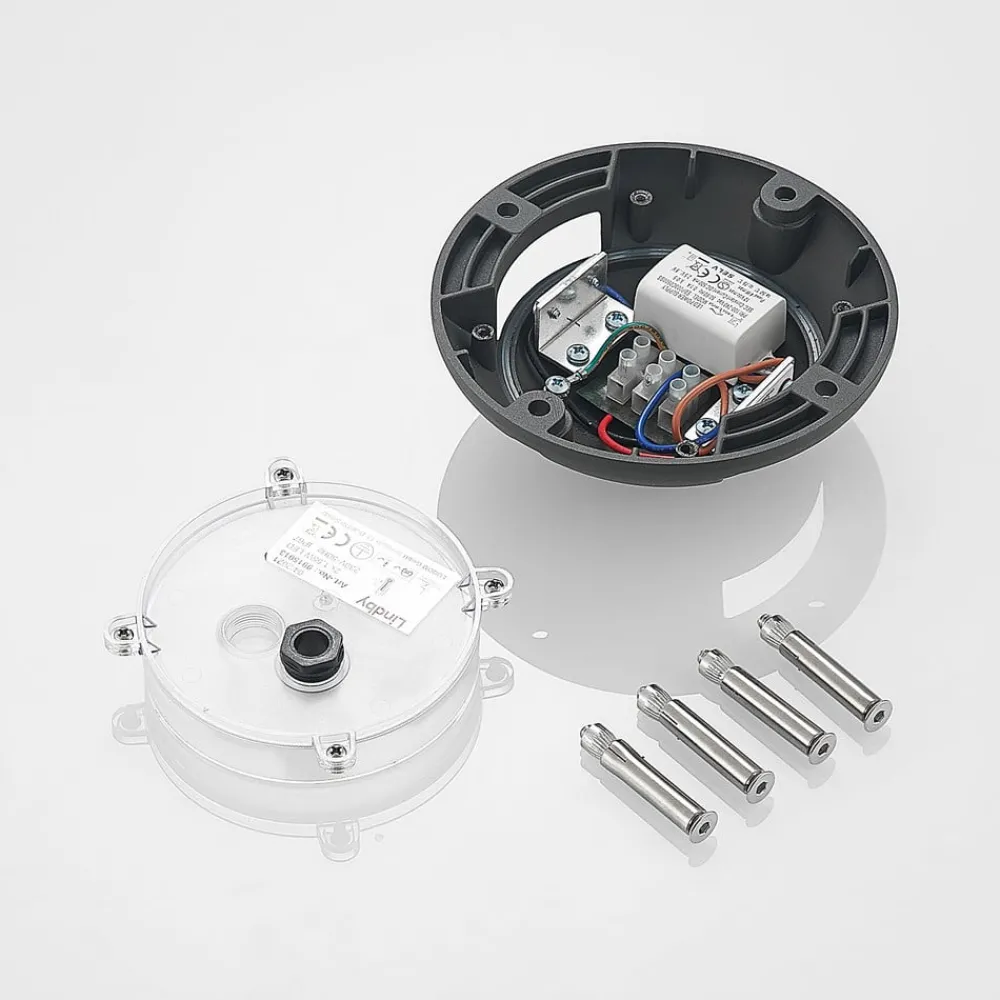 Lindby Sokkellamper|Udendørs Spot > Huban gulv-spotlight med LED, 2 lyskilder