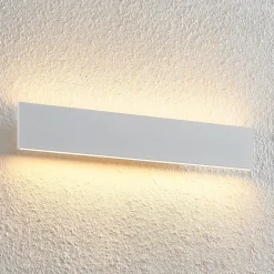 Lindby Gang|Væglamper > Ignazia LED-væglampe, 47 cm, hvid, metal, op/ned