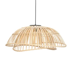 Pendellamper|Pendellamper ^ Lindby Ilajus hængelampe, Ø 62 cm, bambus, E27