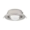 Lindby Indbygningsspots > indbygningsspot Jyla, nikkel, 4.200 K, Ø 13 cm, linse