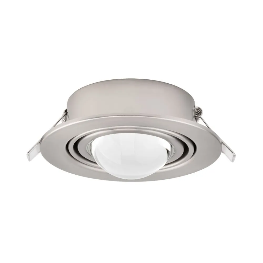 Lindby Indbygningsspots > indbygningsspot Jyla, nikkel, 4.200 K, Ø 13 cm, linse