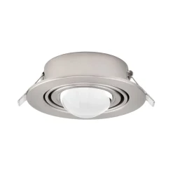 Lindby Indbygningsspots > indbygningsspot Jyla, nikkel, 3.000 K, Ø 13 cm, linse