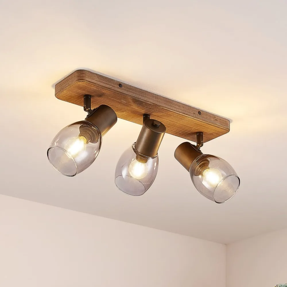 Lindby Loftlamper|Spotlights > Ineska loftspot, 3 lyskilder, kantet