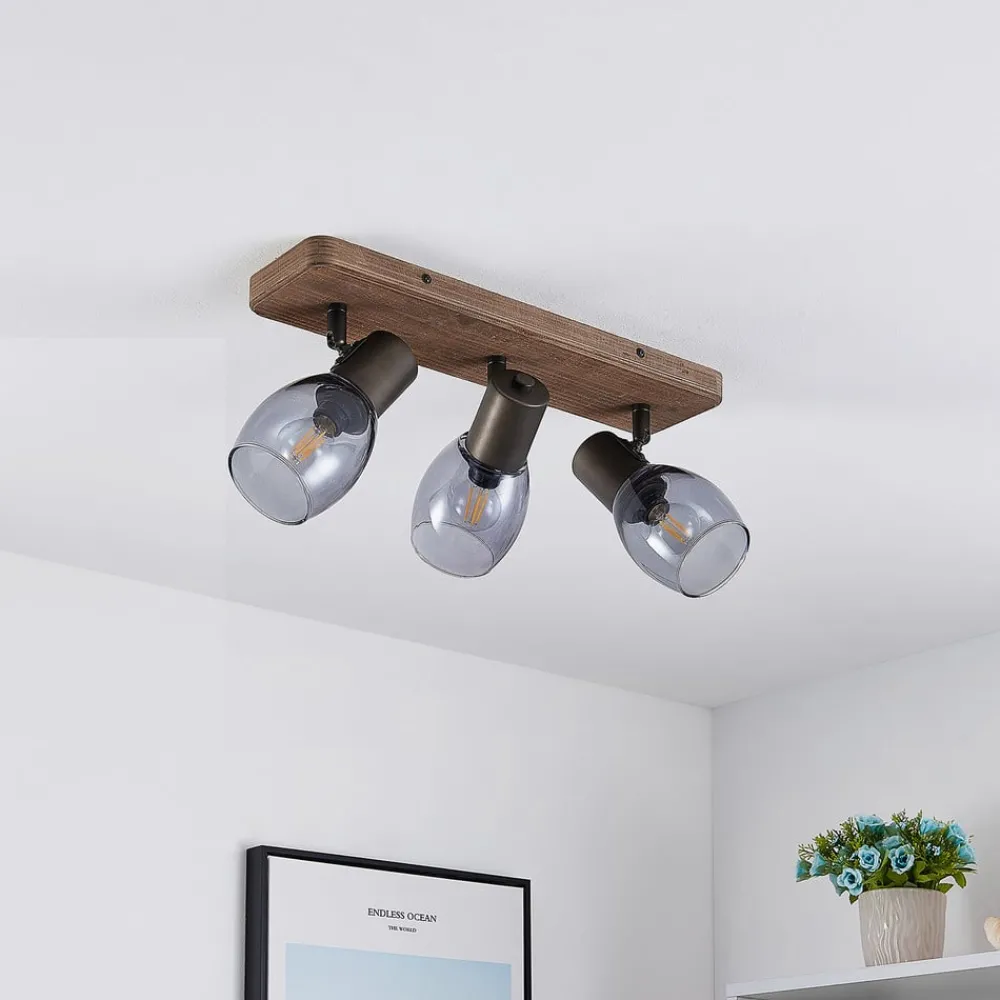 Lindby Loftlamper|Spotlights > Ineska loftspot, 3 lyskilder, kantet