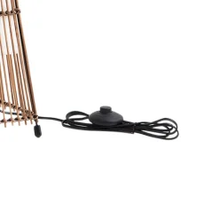 Gulvlamper ^ Lindby Jacinto gulvlampe, bambus, hamp, højde 130 cm