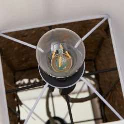 Gulvlamper ^ Lindby Jacinto gulvlampe, bambus, hamp, højde 130 cm