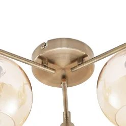 Loftlamper|Pendellamper ^ Lindby Jemissa loftlampe, 3 lyskilder, ravgul