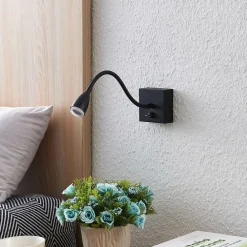Lindby Væglamper|Væglamper > Jolka LED-læselampe, afbryder, mat sort