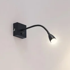Lindby Væglamper|Væglamper > Jolka LED-læselampe, afbryder, mat sort