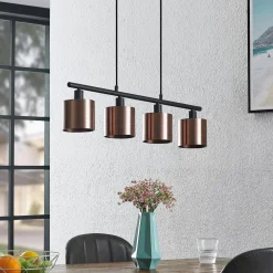 Lindby Pendellamper|Pendellamper > Joudy pendellampe, 4 lyskilder, mørk bronze