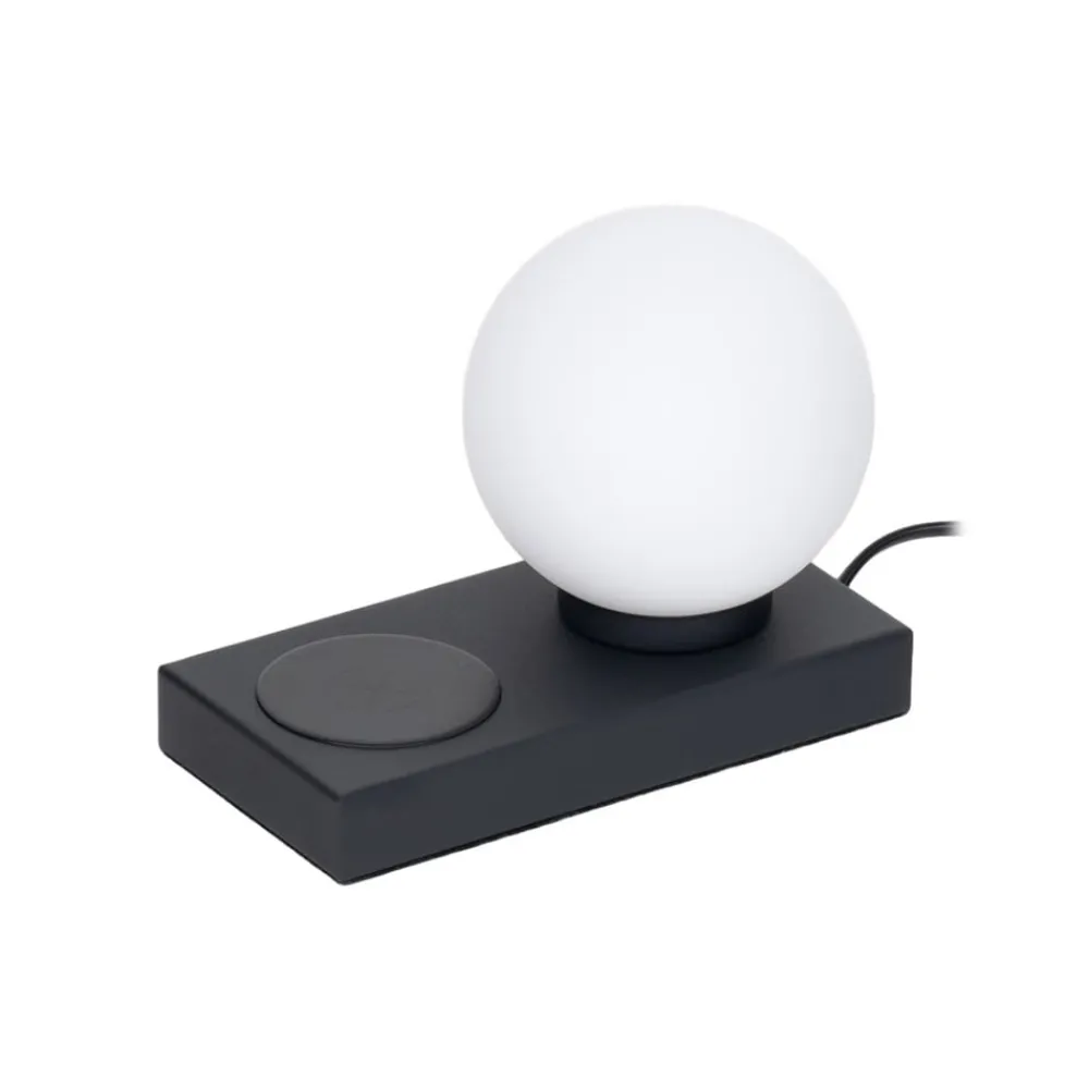 Lindby Arbejdsrum/Kontor|Bordlamper > Junis bordlampe, sort, opladningsfunktion
