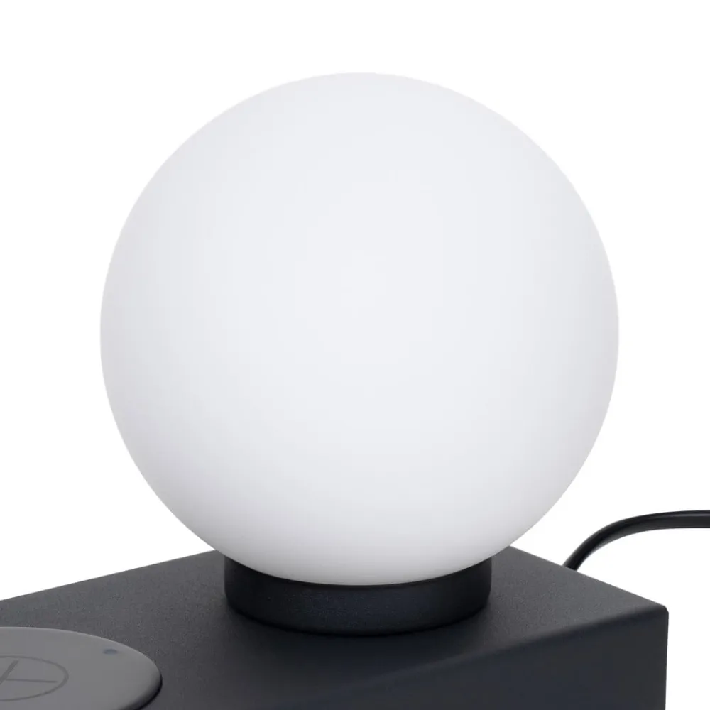 Lindby Arbejdsrum/Kontor|Bordlamper > Junis bordlampe, sort, opladningsfunktion