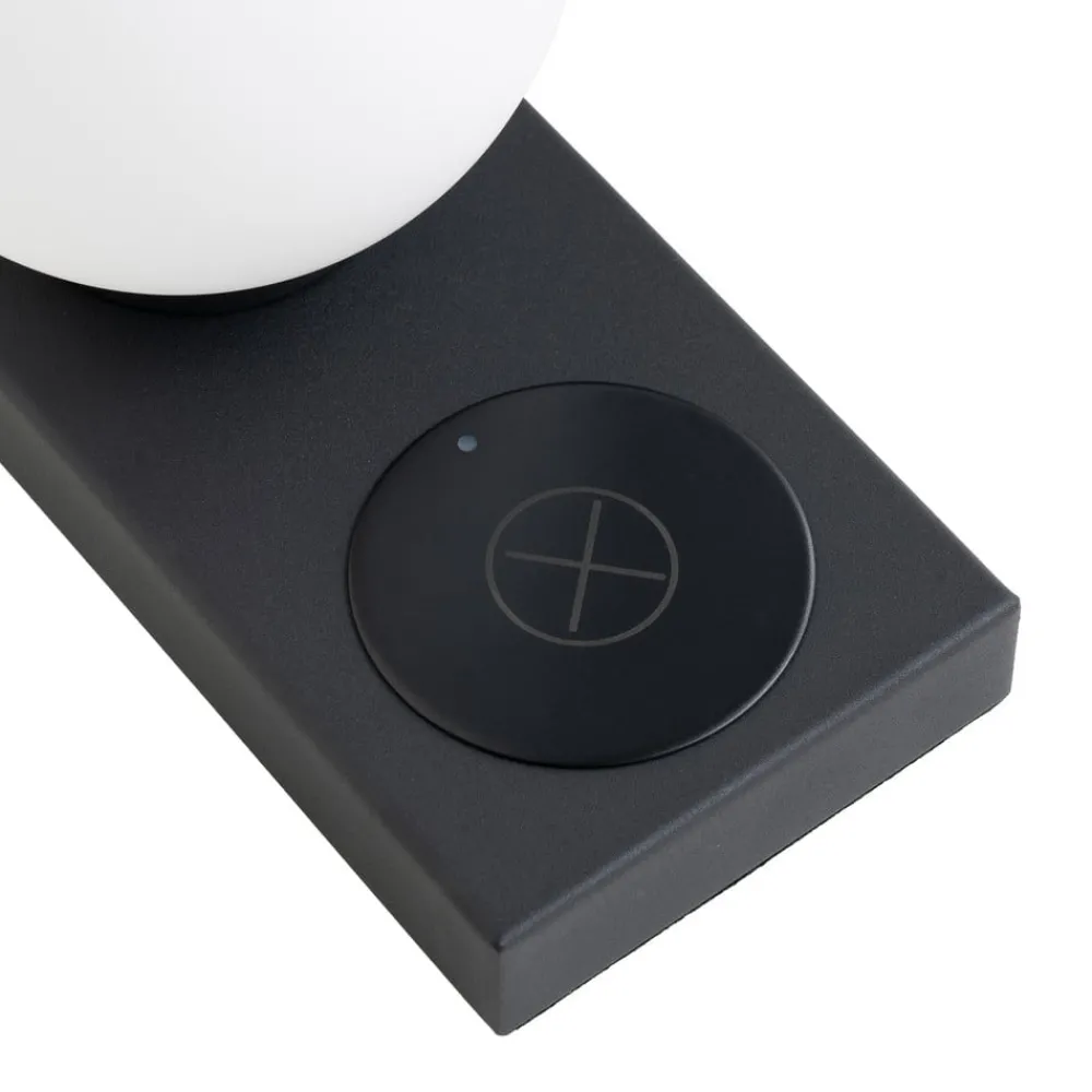 Lindby Arbejdsrum/Kontor|Bordlamper > Junis bordlampe, sort, opladningsfunktion