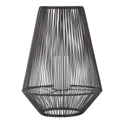 Lindby Dekorationsbelysning > Kaati LED solcellelygte, rattanlook, 37 cm