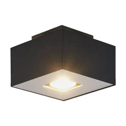 Lindby Loftlamper|Loftlamper > Kasi loftlampe, sort, 1 lyskilde, 14 x 14cm