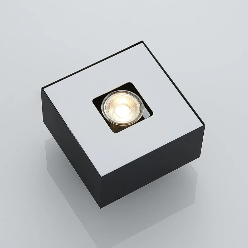 Lindby Loftlamper|Loftlamper > Kasi loftlampe, sort, 1 lyskilde, 14 x 14cm