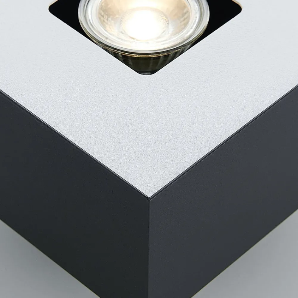 Lindby Loftlamper|Loftlamper > Kasi loftlampe, sort, 1 lyskilde, 14 x 14cm