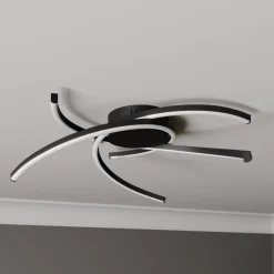 Lindby Gang|Loftlamper > Katris LED-loftlampe, 58 cm, sort