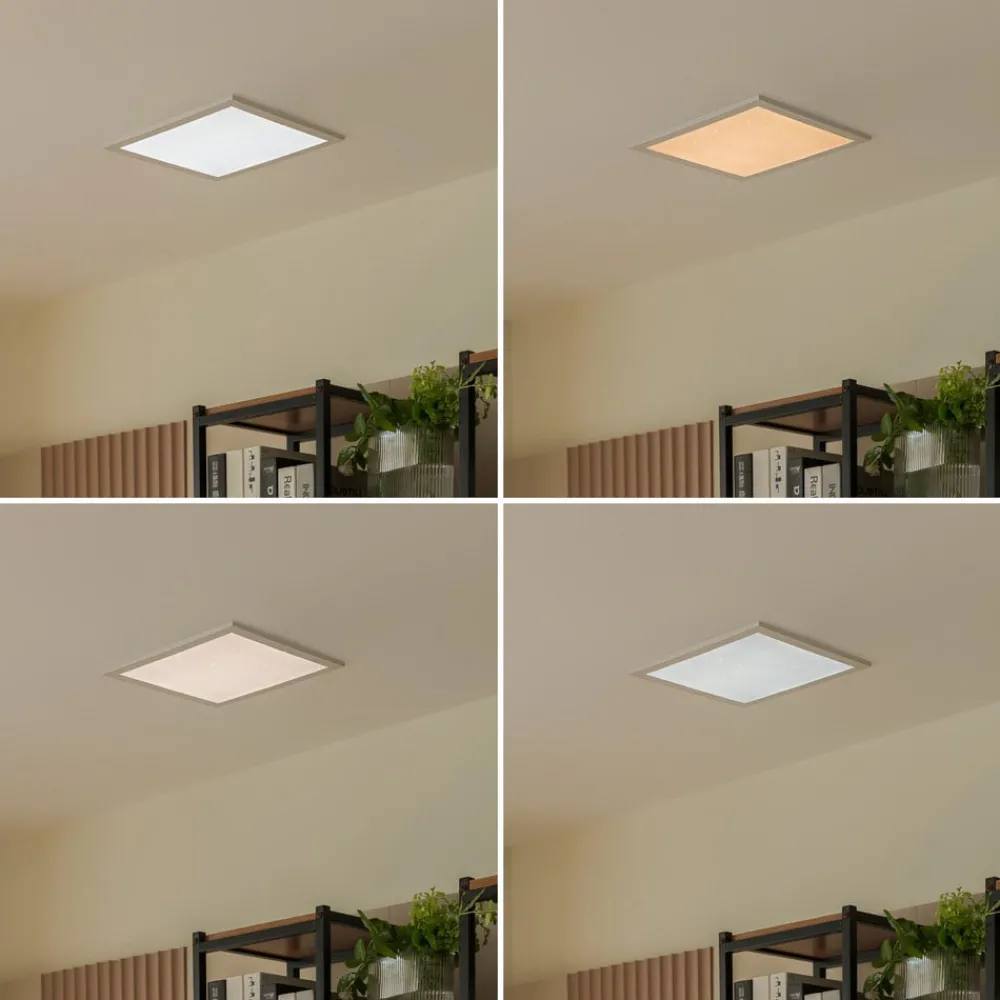 Lindby Arbejdsrum/Kontor|Loftlamper > Kenma LED-panel, CCT, 29,6 cm x 29,6 cm