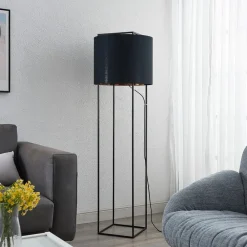 Lindby Gulvlamper|Gulvlamper > Kesta stof-gulvlampe, stel m. 4 stænger