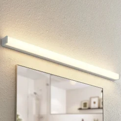 Væg- Og Spejllamper|Væglamper ^ Lindby Klea LED-badeværelseslampe, 120 cm, krom, metal, IP44