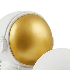 Lindby Bordlamper > Kosmo bordlampe, hvid/guld, keramik, glas