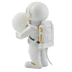 Lindby Bordlamper > Kosmo bordlampe, hvid/guld, keramik, glas