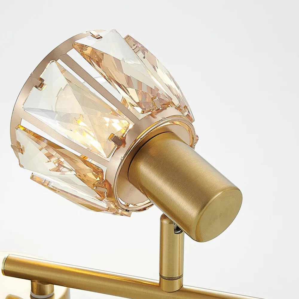 Gang|Loftlamper ^ Lindby Kosta loftlampe, 4 lyskilder, messing