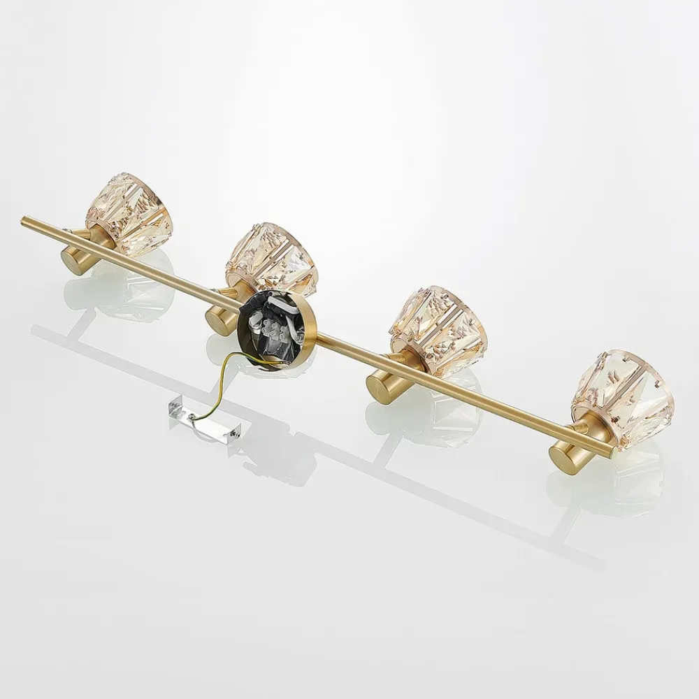 Gang|Loftlamper ^ Lindby Kosta loftlampe, 4 lyskilder, messing