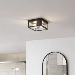 Lindby Udendørs Loftlamper > Kremena udendørs loftslampe, sort
