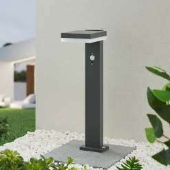 Lindby Solcelle Lampe Med Sensor|Væglampe Med Sensor > Laira LED-sokkellampe, solcelle, 50 cm