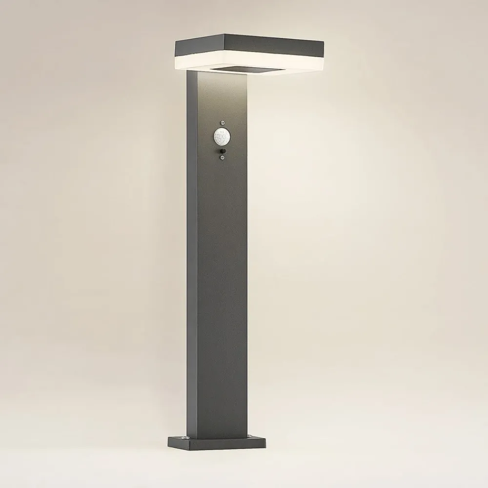 Lindby Solcelle Lampe Med Sensor|Væglampe Med Sensor > Laira LED-sokkellampe, solcelle, 50 cm
