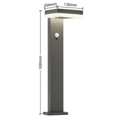 Lindby Solcelle Lampe Med Sensor|Væglampe Med Sensor > Laira LED-sokkellampe, solcelle, 50 cm