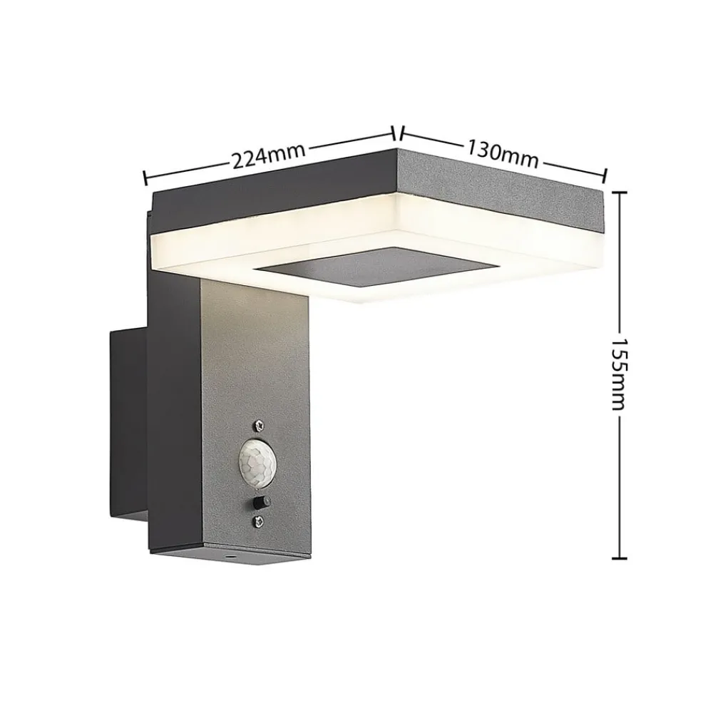 Lindby Solcellelamper > Laira udendørs LED-solcellelampe, 15,5 cm
