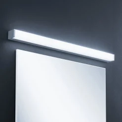 Væg- Og Spejllamper ^ Lindby LED-badeværelseslampe Klea, 90 cm, krom, metal, IP44