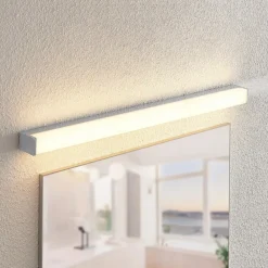 Væg- Og Spejllamper ^ Lindby LED-badeværelseslampe Klea, 90 cm, krom, metal, IP44