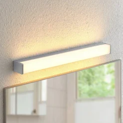 Væg- Og Spejllamper|Væglamper ^ Lindby LED-badeværelseslampe Klea, 60 cm, krom, metal, IP44